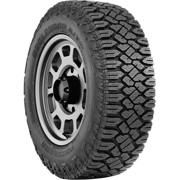 (QTY 2) 305/70R18 Yokohama Geolandar A/T XD 128Q LRF Black Wall Tires
