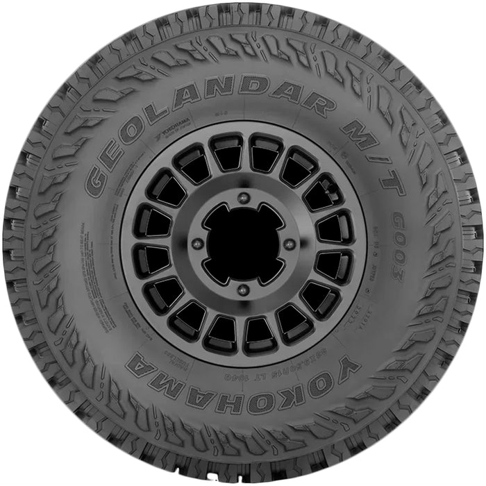 (QTY 5) 33x9.50R15 Yokohama Geolandar M/T G003 SxS 104Q LRB Black Wall Tires