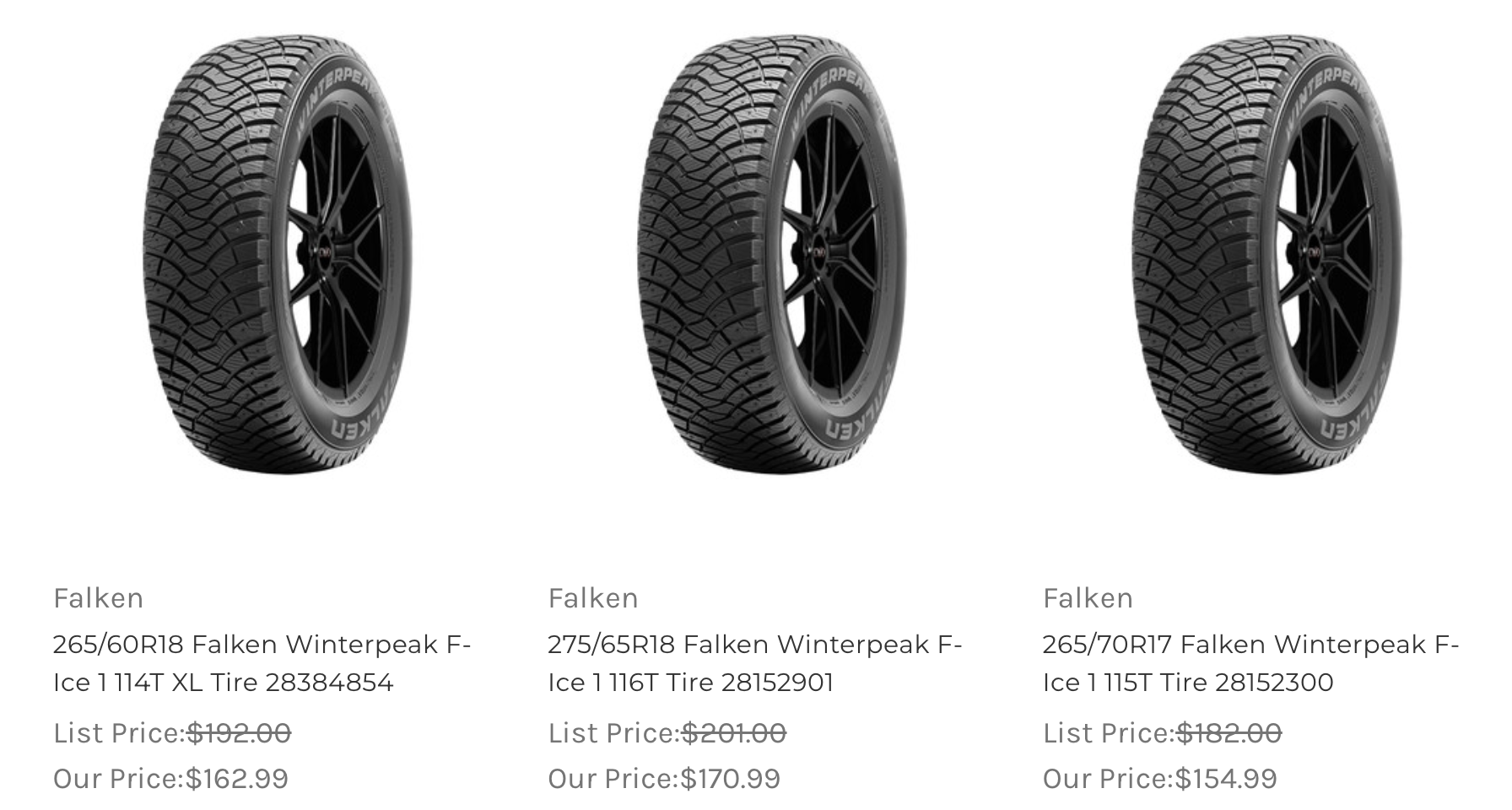 Falken Winterpeak Tires